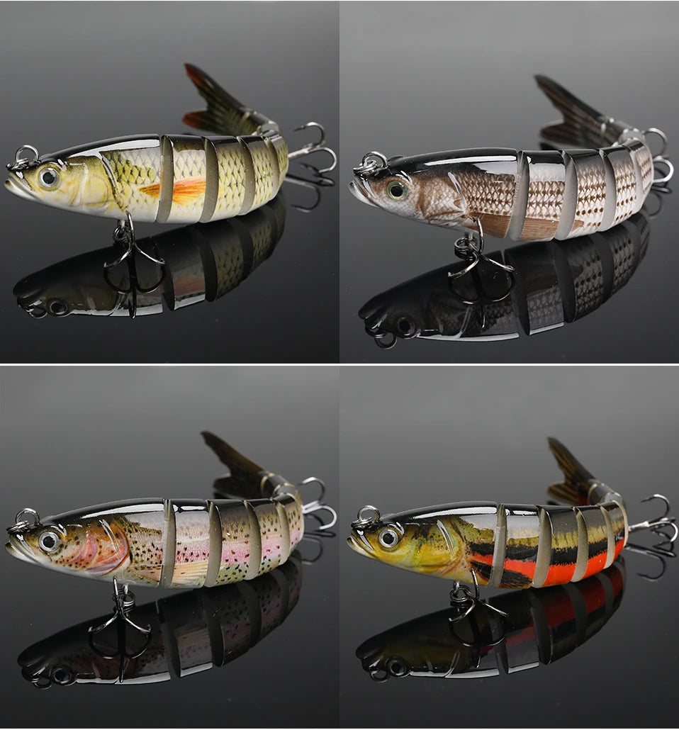 VTAVTA 8-Segment Jointed Crankbait – 10/14cm Sinking Swimbait Lure