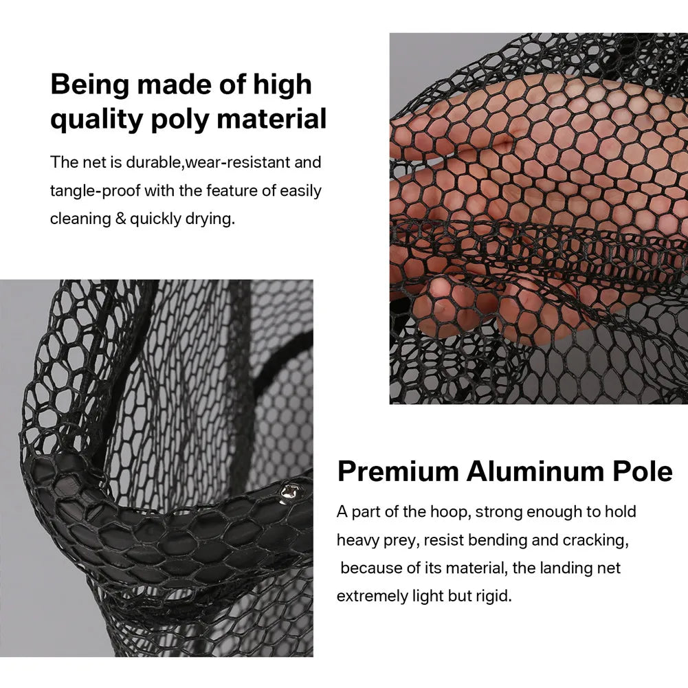 Telescopic Fishing Net (55cm–190cm) – Foldable Landing Net for Salmon, Carp, Catfish, and Trout