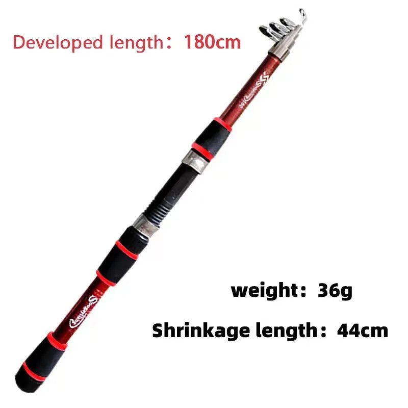ROOBLINOS Telescopic Fishing Pole Set – Full Kit for Travel and Beginners
