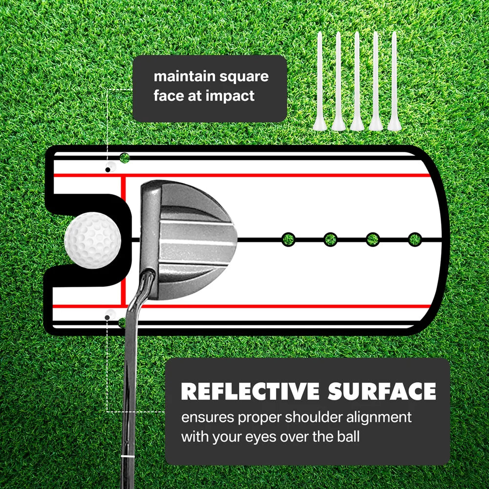 Golf Putting Practice Mirror – Alignment Training Aid for Eye Line and Stroke Improvement