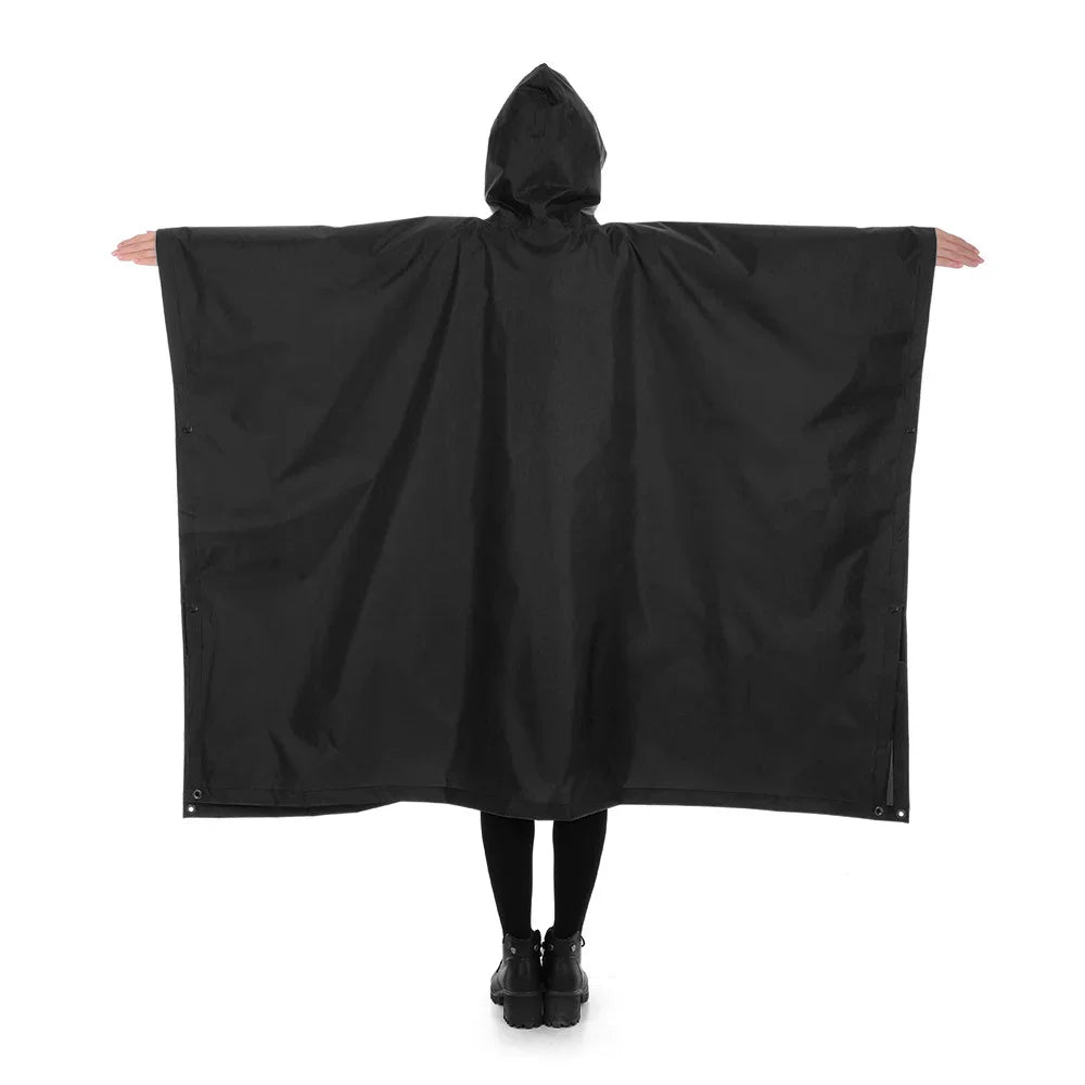 3-in-1 Waterproof Rain Poncho – Lightweight Rain Coat, Picnic Mat, and Sun Shelter