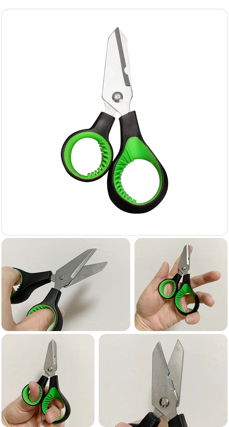 Shawto Titanium-Coated Fishing Scissor Pliers – Stainless Steel Line Cutter