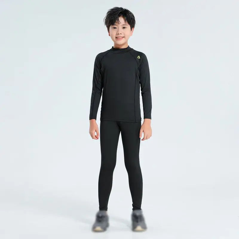 Kids' Thermal Compression Shirt & Leggings Set