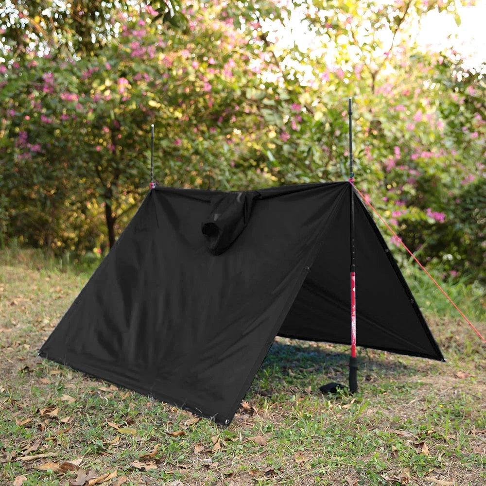 3-in-1 Waterproof Rain Poncho – Lightweight Rain Coat, Picnic Mat, and Sun Shelter