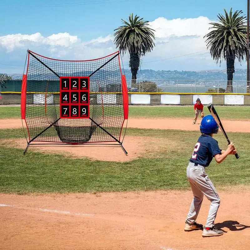 Baseball & Softball Practice Net with Strike Zone Target