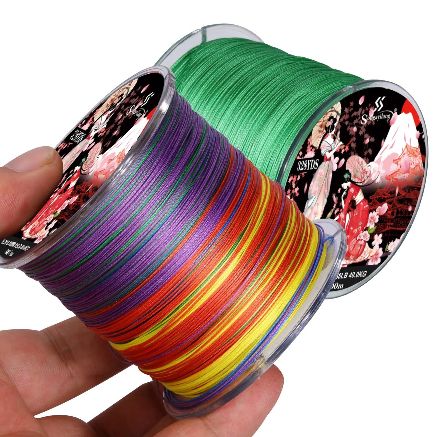 Sougayilang 8-Strands Braided Fishing Line – 100M & 300M Multifilament PE Line