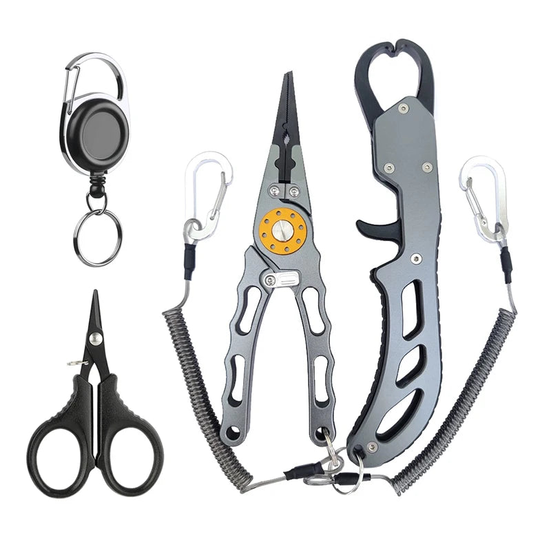 Shawto Titanium-Coated Fishing Scissor Pliers – Stainless Steel Line Cutter