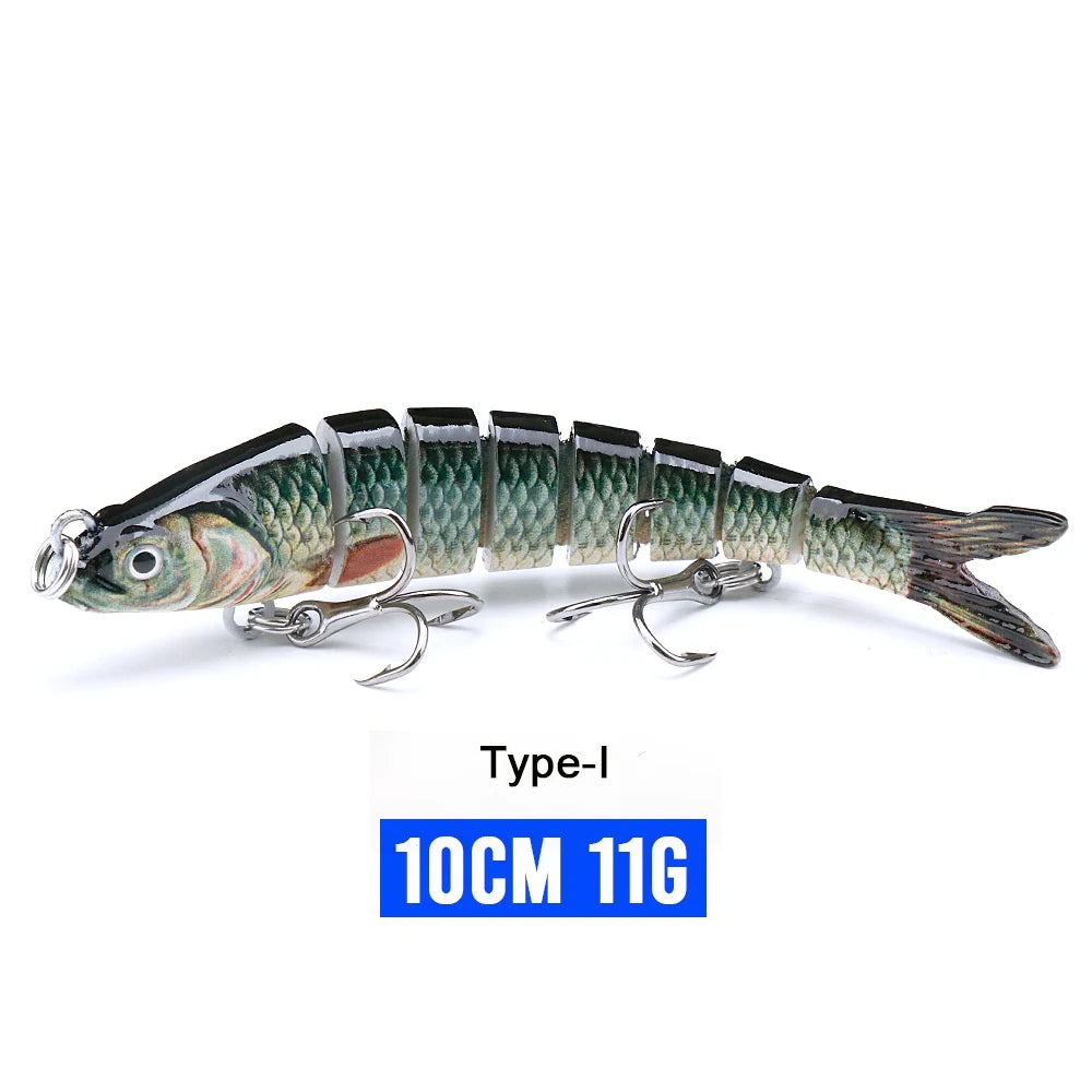 VTAVTA 8-Segment Jointed Crankbait – 10/14cm Sinking Swimbait Lure