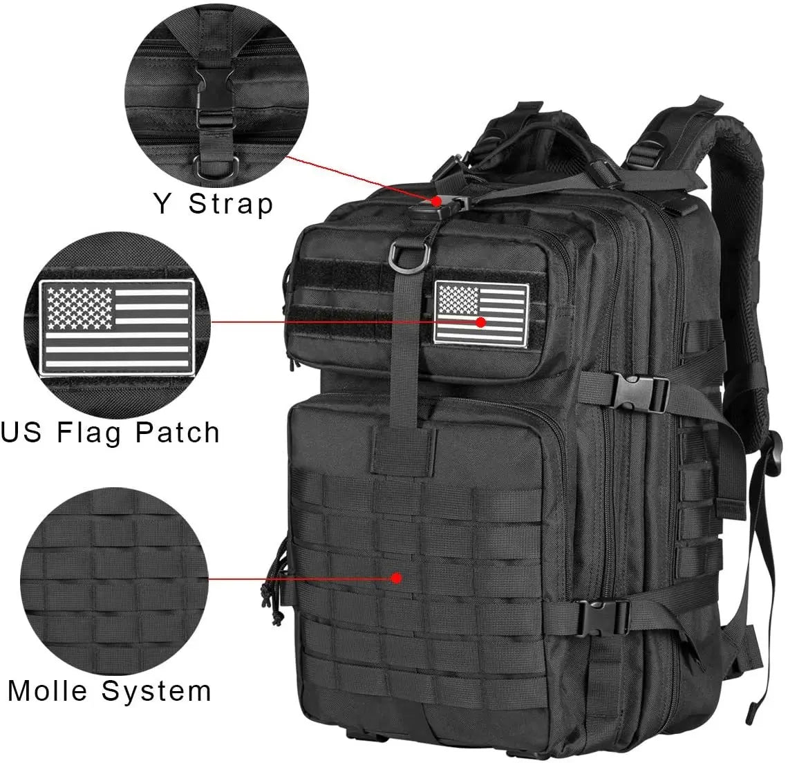 QT&QY 50L TacticaQT&QY 50L Tactical Backpack – Product Overviewl Backpack