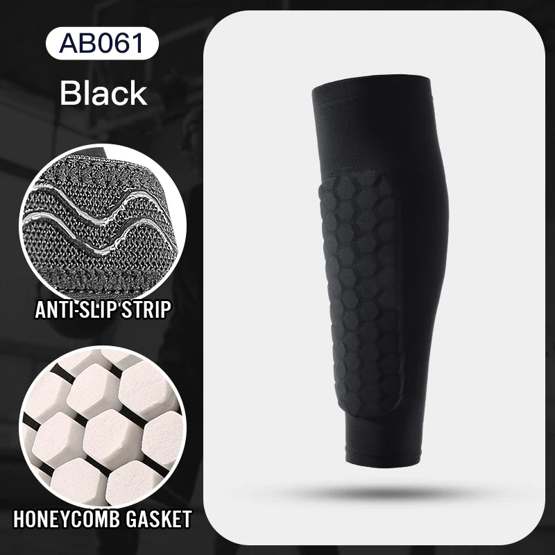Football Shin Guard Compression Sleeves – Padded Calf Support