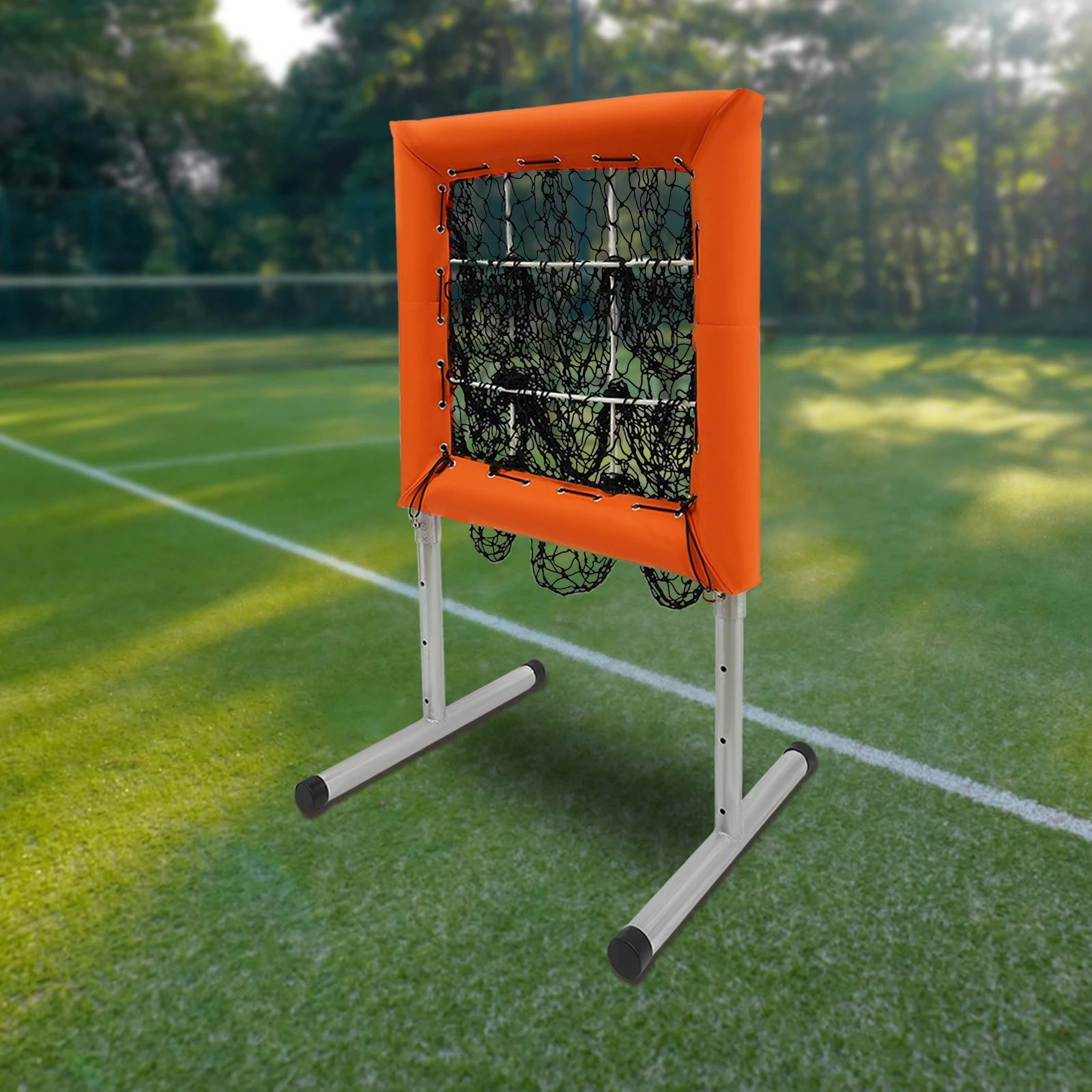 Adjustable Baseball Pitching Net with Strike Zone