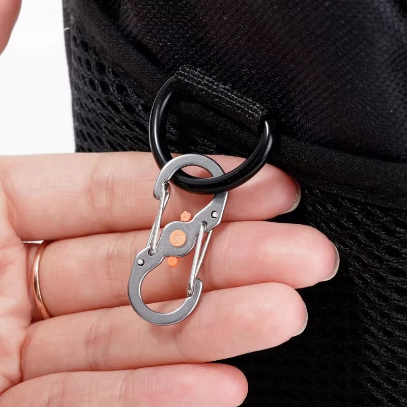 5Pcs S-Type Locking Carabiner Hooks