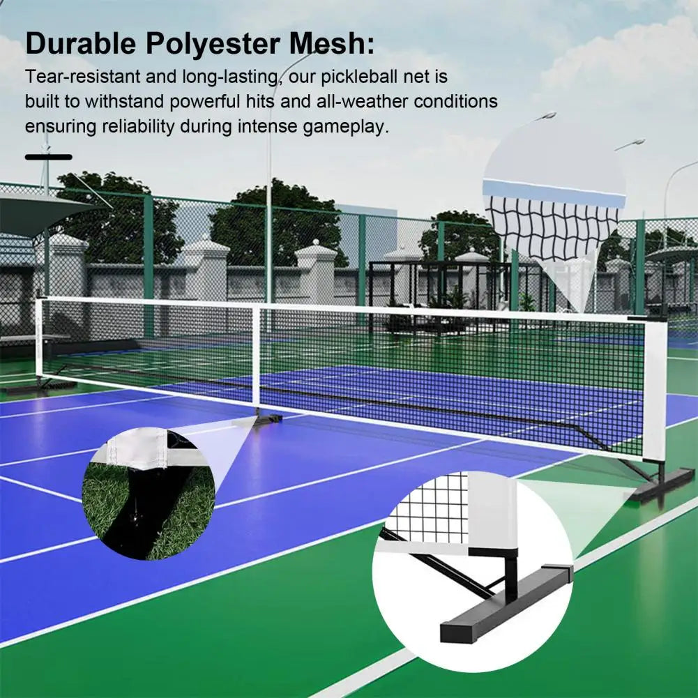Portable 22ft Badminton Net System with Metal Frame Stand