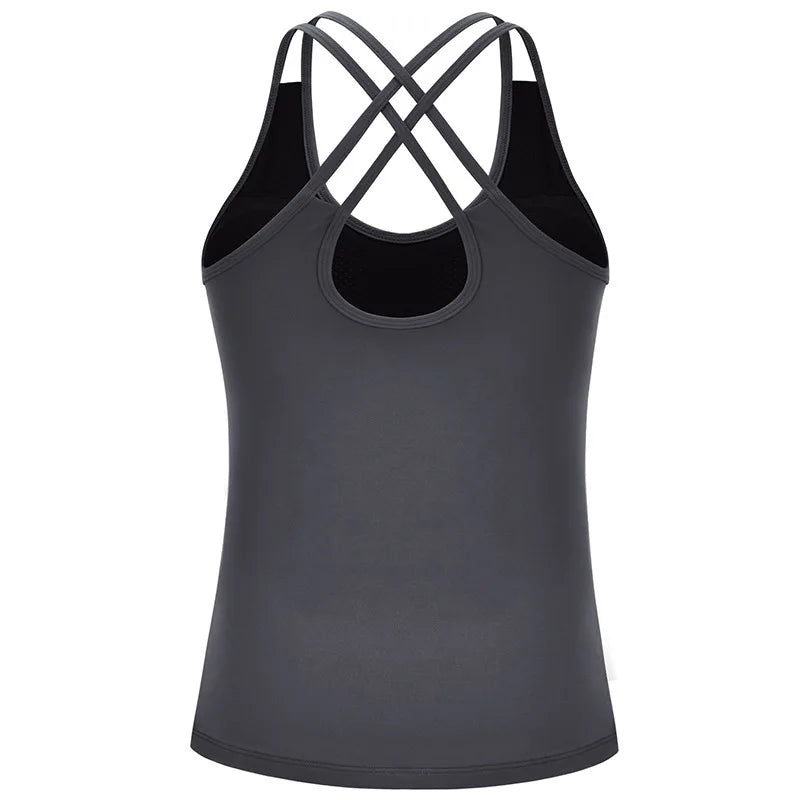 Women's Open-Back Workout Tank Top
