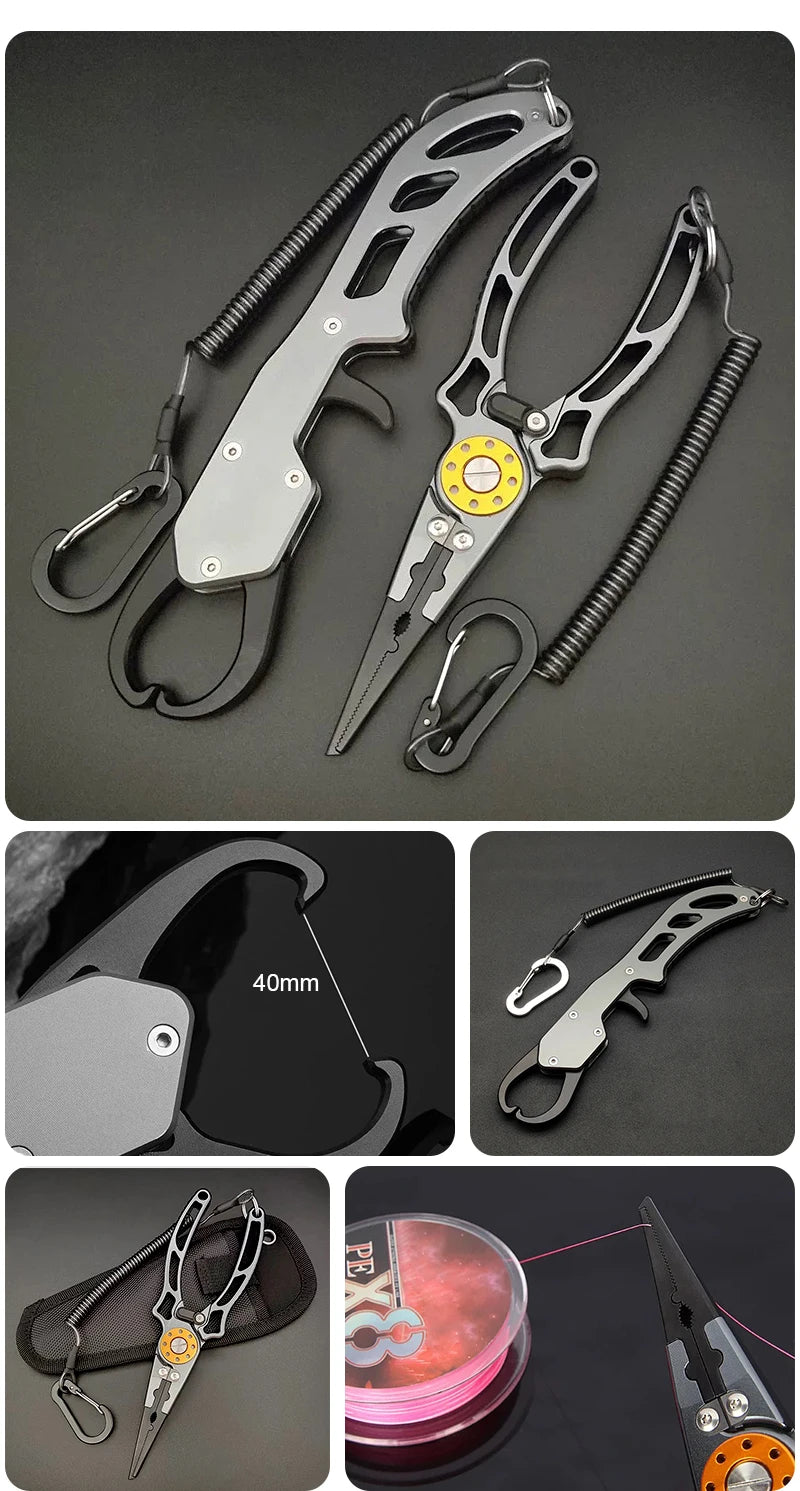 Shawto Titanium-Coated Fishing Scissor Pliers – Stainless Steel Line Cutter