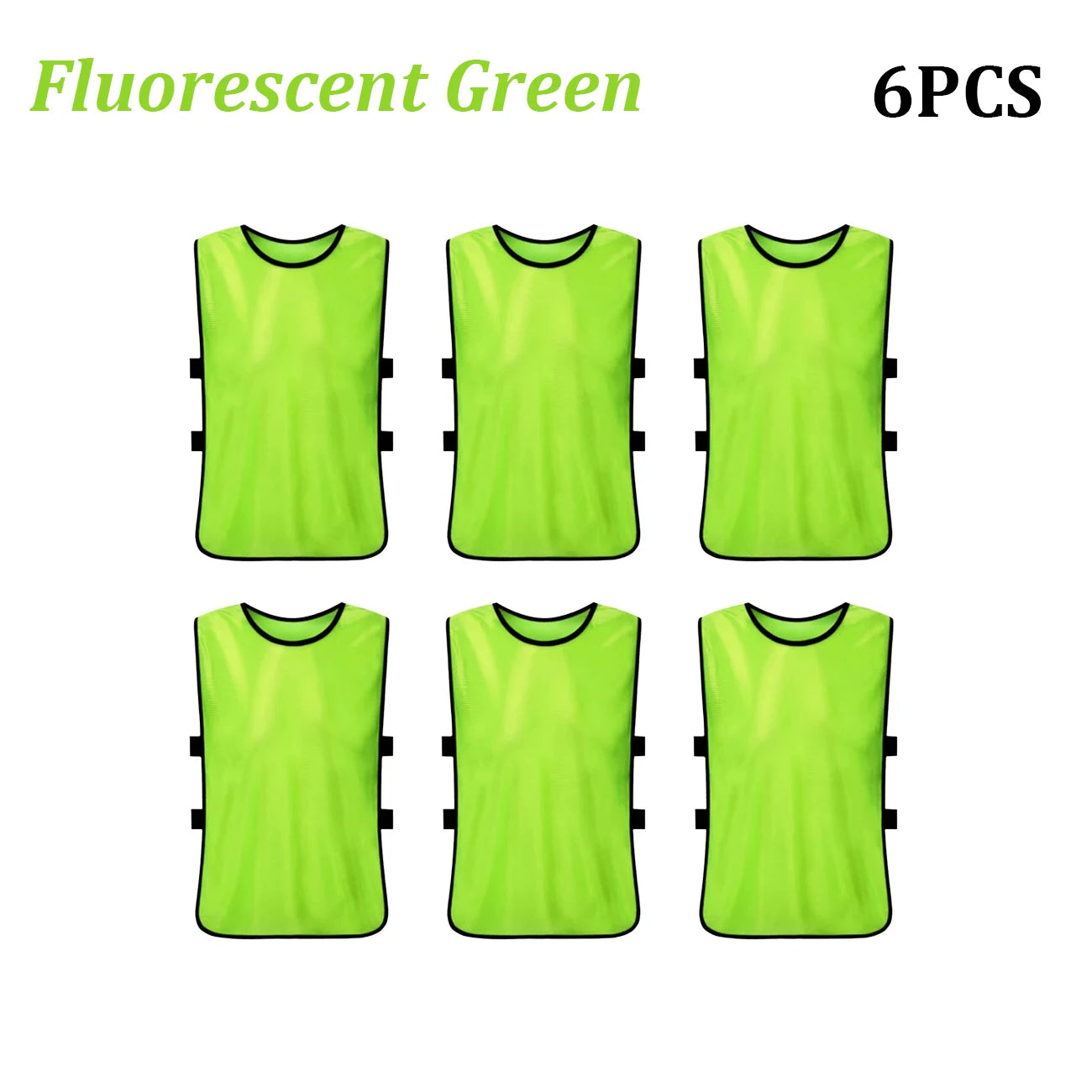 6PCS Soccer Pinnies Quic6PCS Soccer Pinnies – Quick-Dry Team Training Vests for Youth and Adultsk Drying Football Team Jerseys Sports Soccer Team Training Practice Youth Adult Basketball Sports Vest