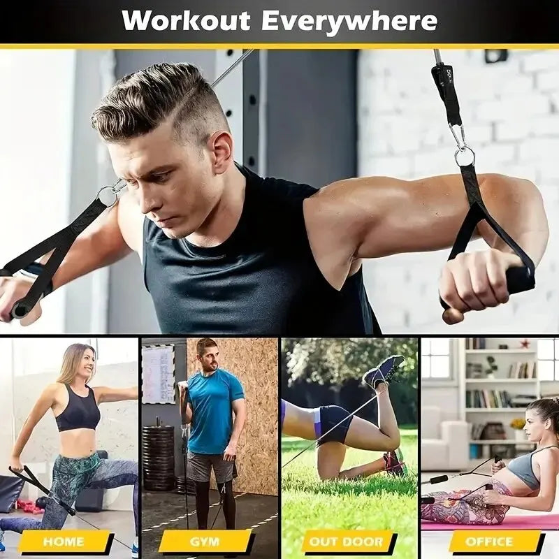 11PCS TPE Resistance Band Set – Full-Body Training Kit