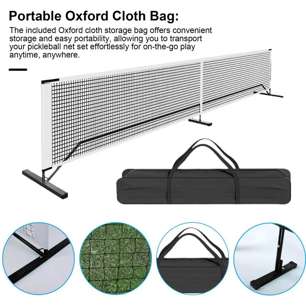 Portable 22ft Badminton Net System with Metal Frame Stand