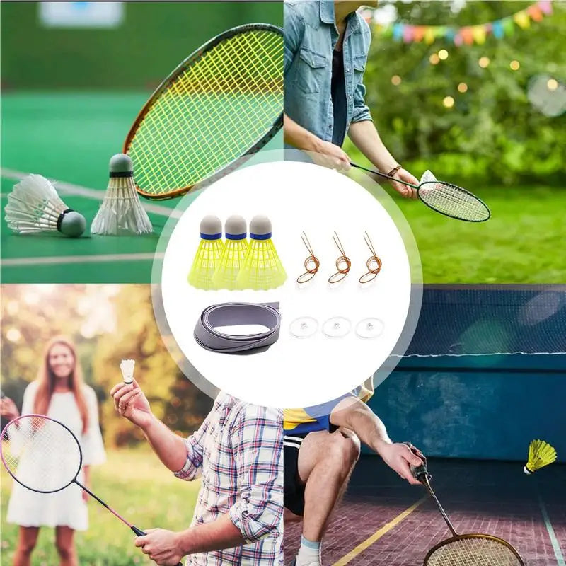 Automatic Rebound Badminton Trainer with Glowing Shuttlecock