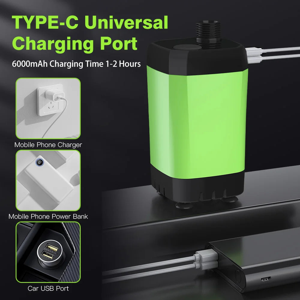 Camping Shower Pump with Digital Display