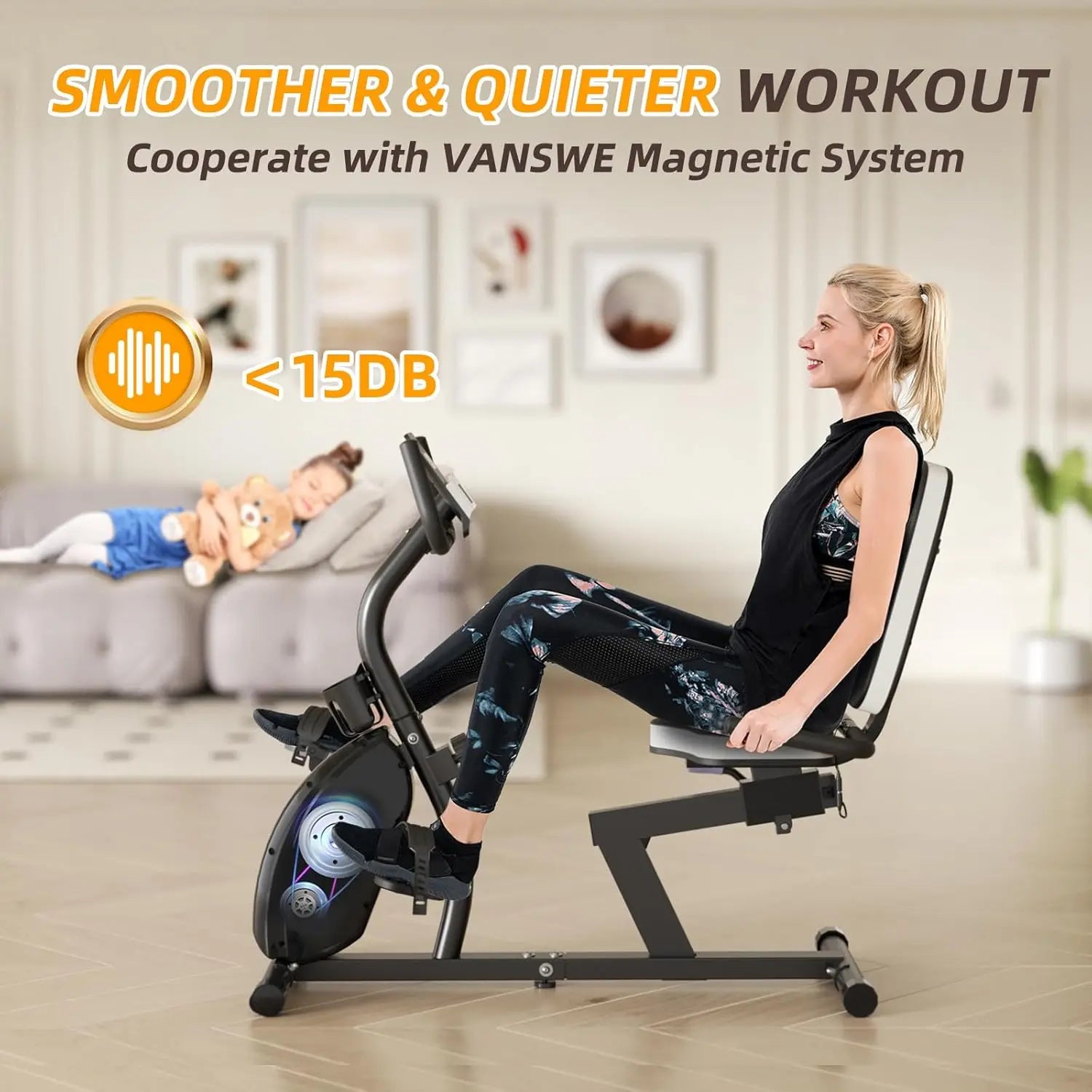 Recumbent Exercise Bike for Adults & Seniors