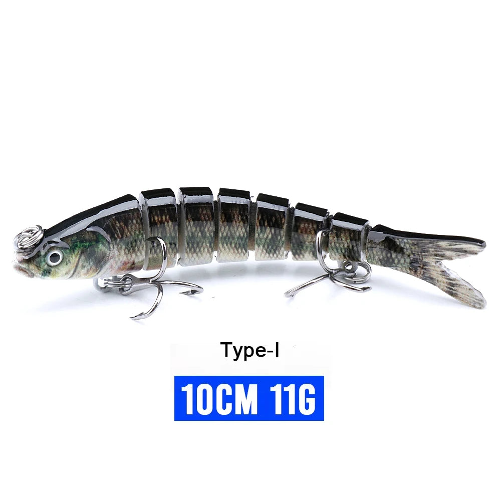 VTAVTA 8-Segment Jointed Crankbait – 10/14cm Sinking Swimbait Lure