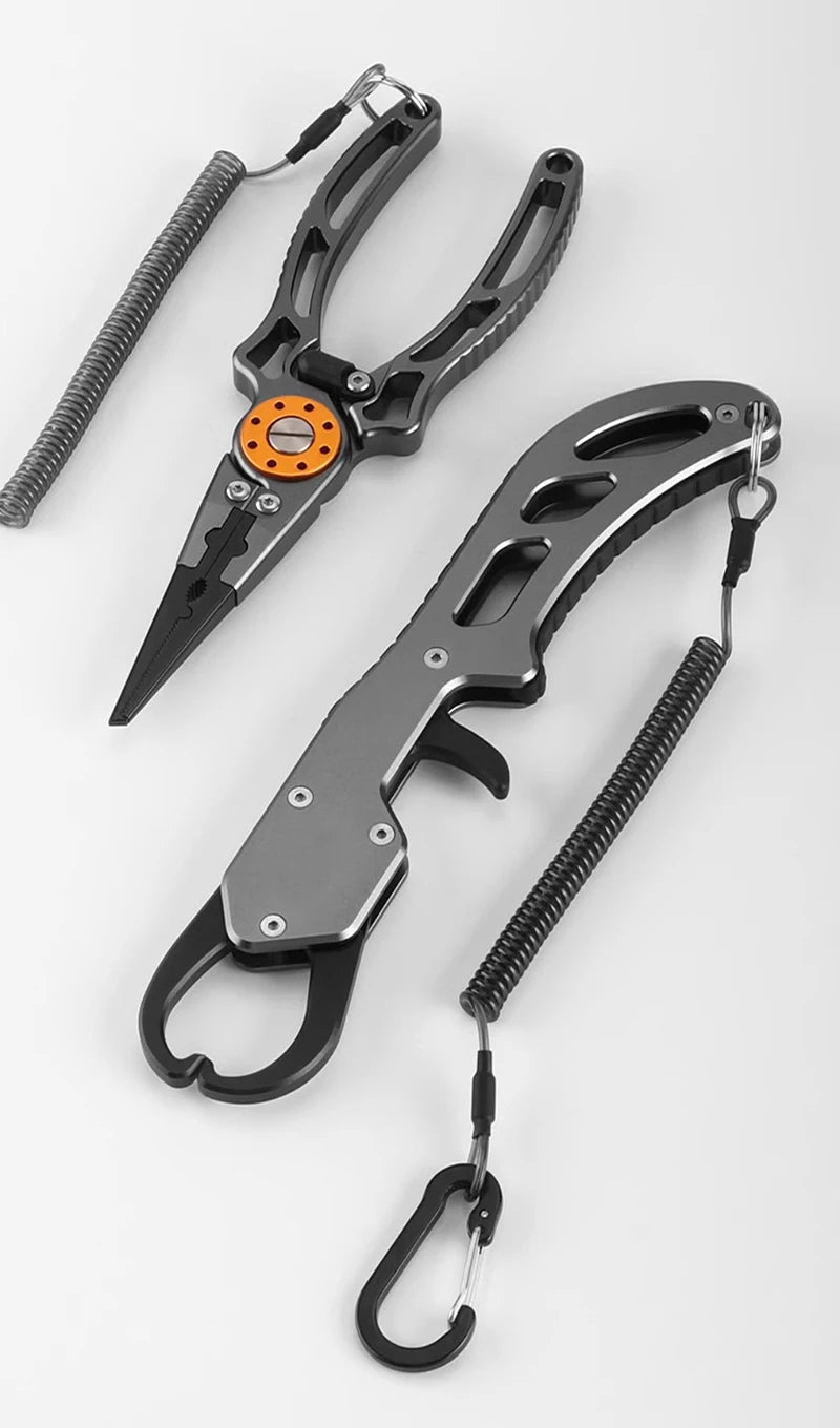 Shawto Titanium-Coated Fishing Scissor Pliers – Stainless Steel Line Cutter