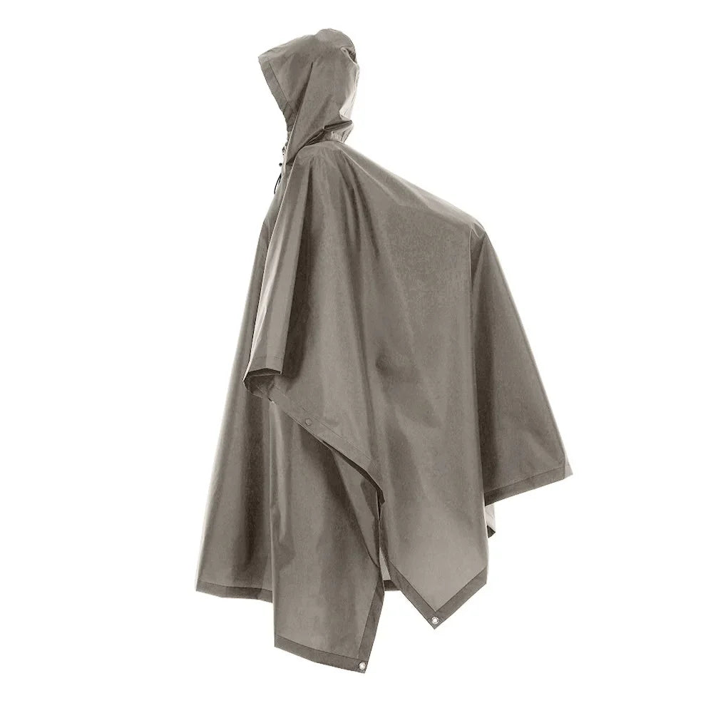 3-in-1 Waterproof Rain Poncho – Lightweight Rain Coat, Picnic Mat, and Sun Shelter