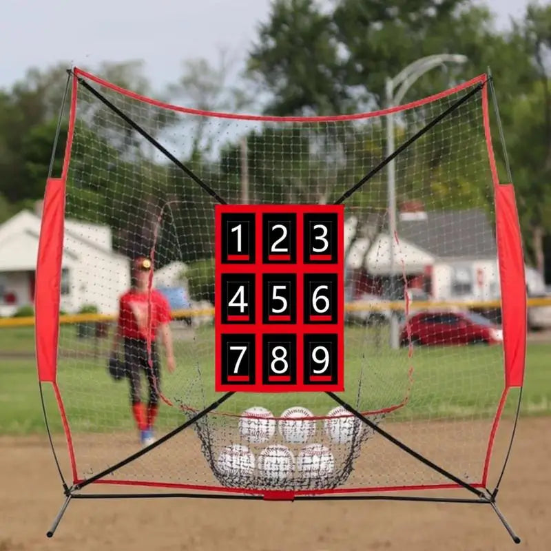 Baseball & Softball Practice Net with Strike Zone Target