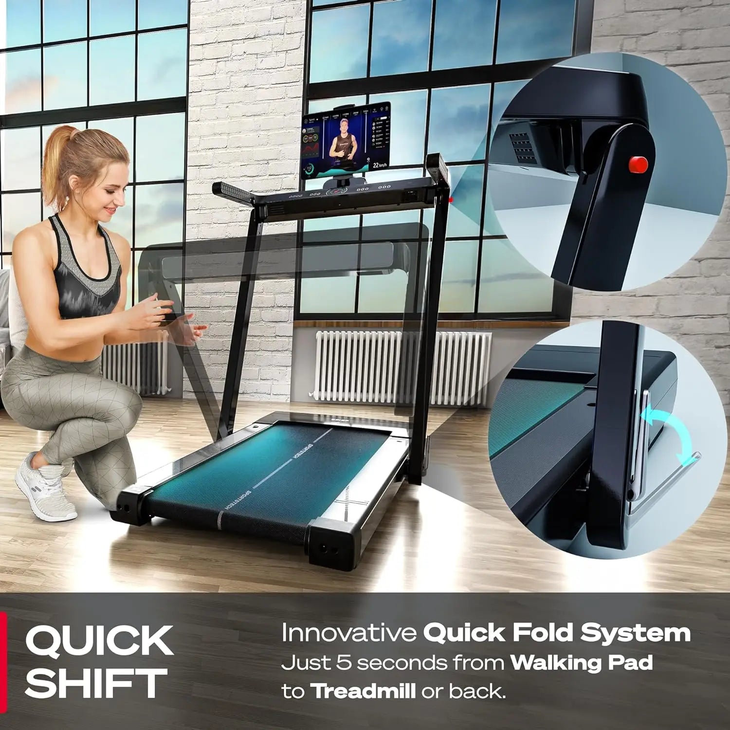 Under Desk Walking Pad Treadmill