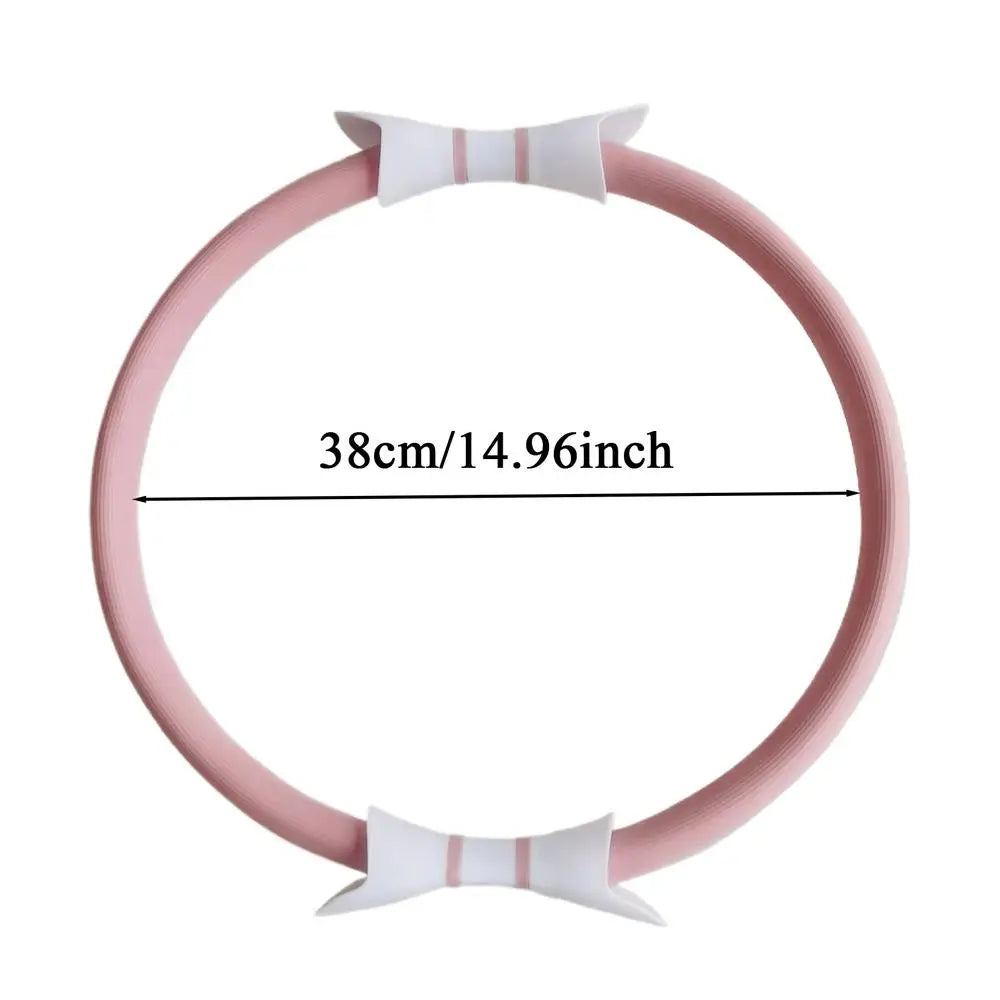 14.96" Pilates Exercise Ring with Double Grip – Versatile Fitness Tool for Toning and Strengthening