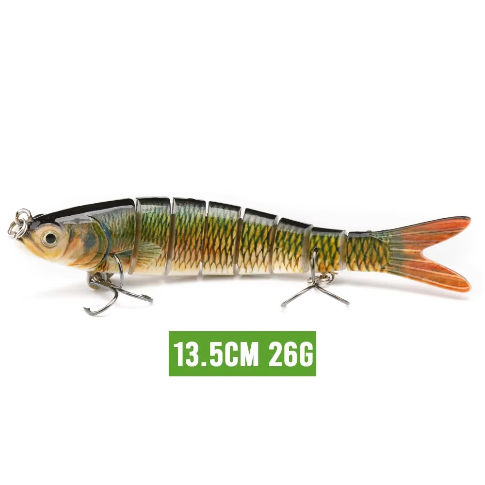 VTAVTA 8-Segment Jointed Crankbait – 10/14cm Sinking Swimbait Lure
