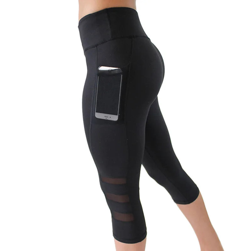 High Waist Seamless Hollow Out Yoga Tights