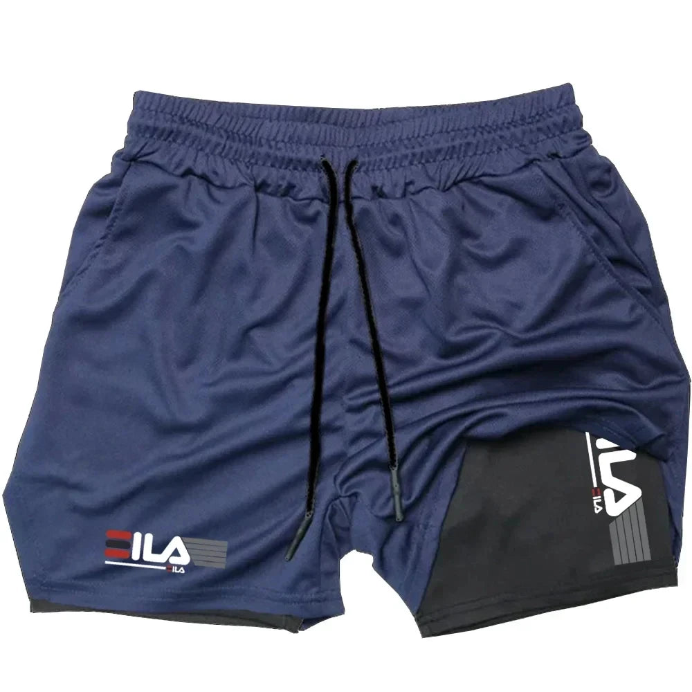 Men's 2-in-1 Quick-Dry Sports Shorts