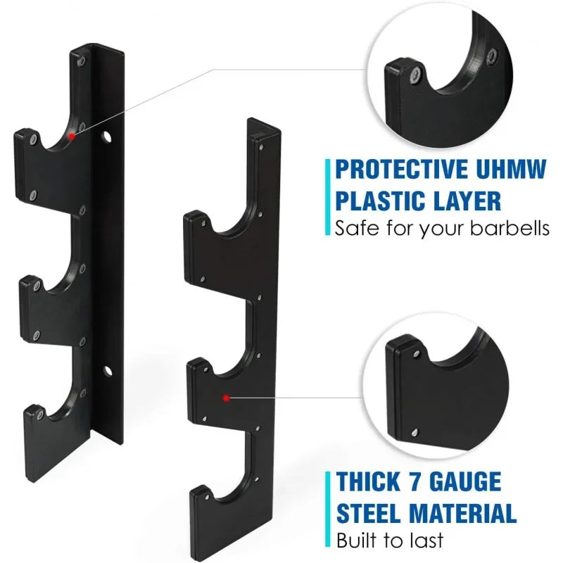 Vertical Wall-Mounted Barbell Holder