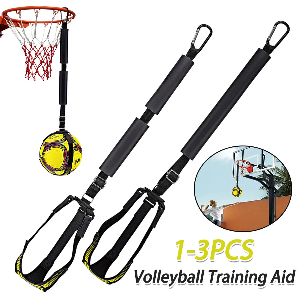 Volleyball Spiking Training Aid with Adjustable Belt & Bouncing Rope