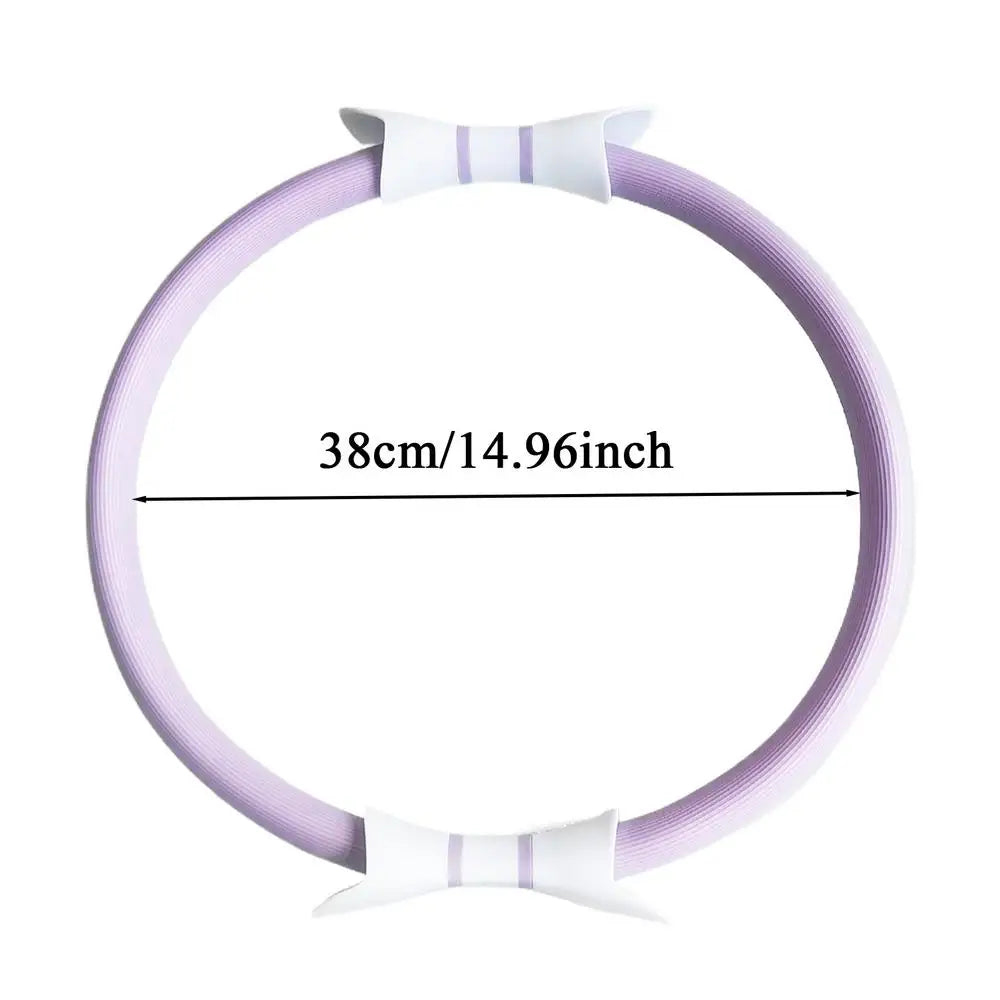14.96" Pilates Exercise Ring with Double Grip – Versatile Fitness Tool for Toning and Strengthening