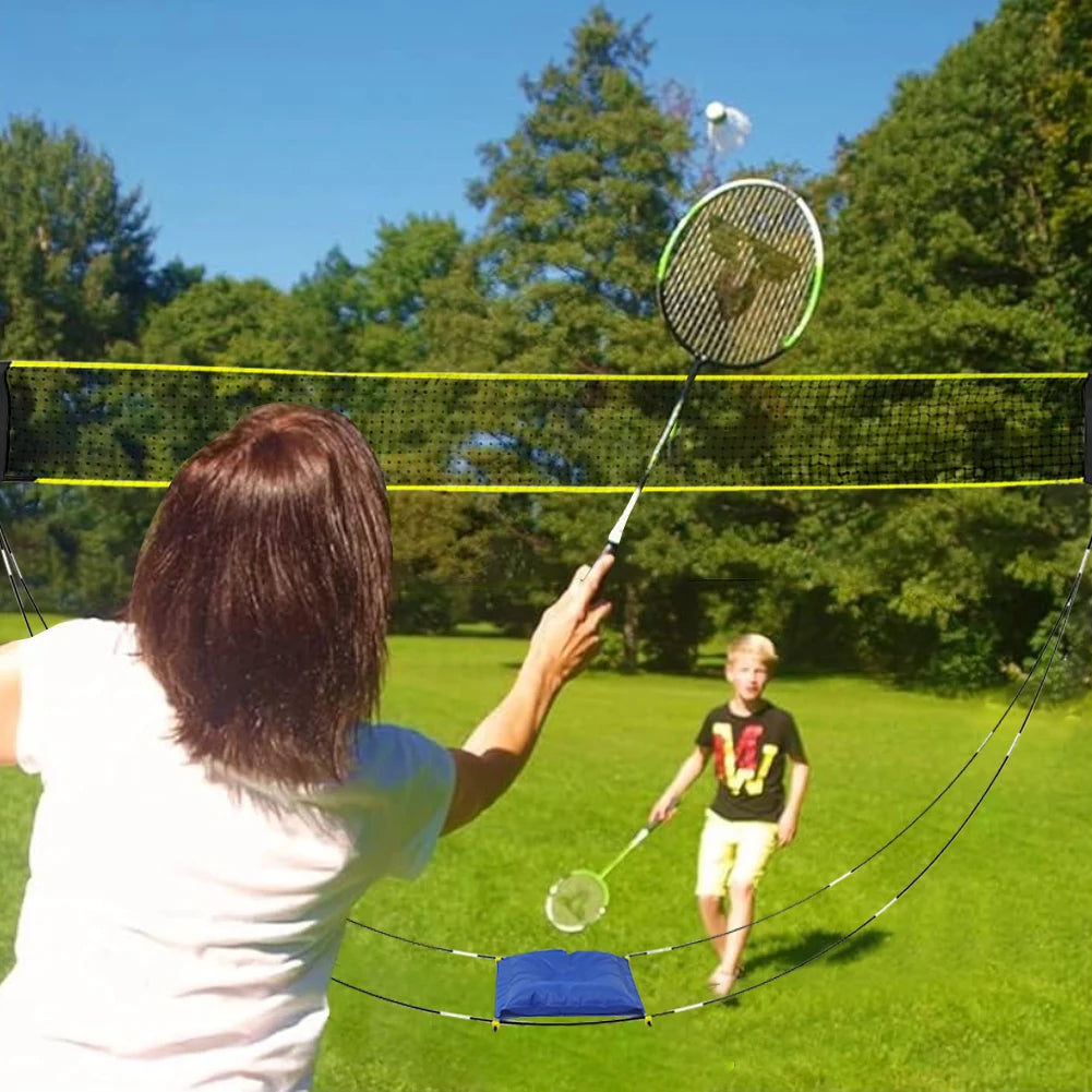 Premium Portable Badminton & Volleyball Net with Adjustable Stand