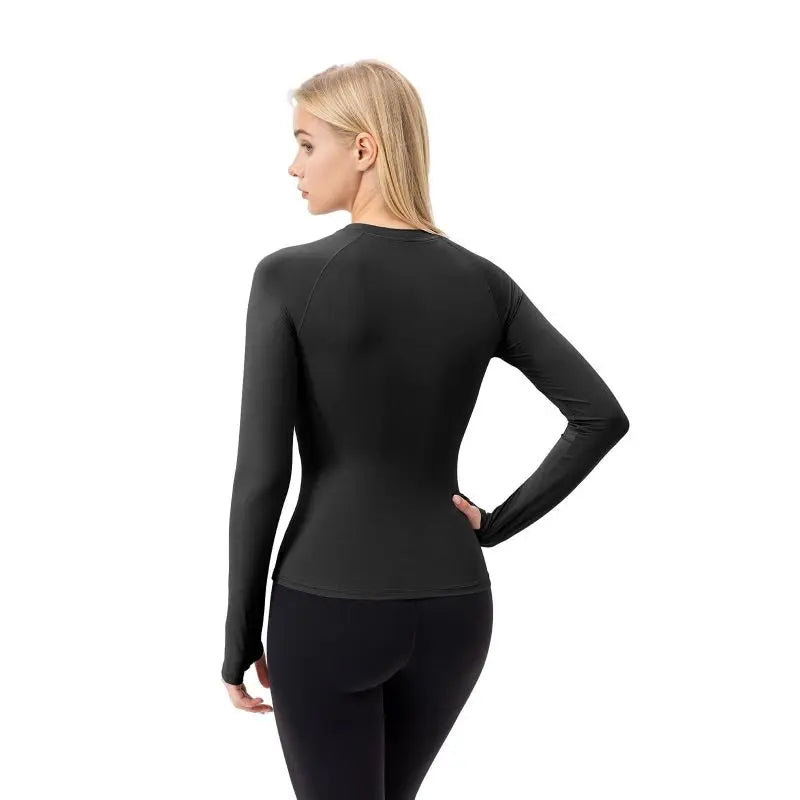 Women's Long-Sleeve Slim Fit Yoga Top