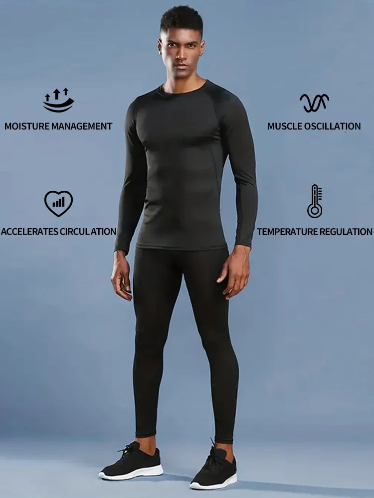 Men's Compression Rashguard Shirt – Quick-Dry Athletic Training Tee