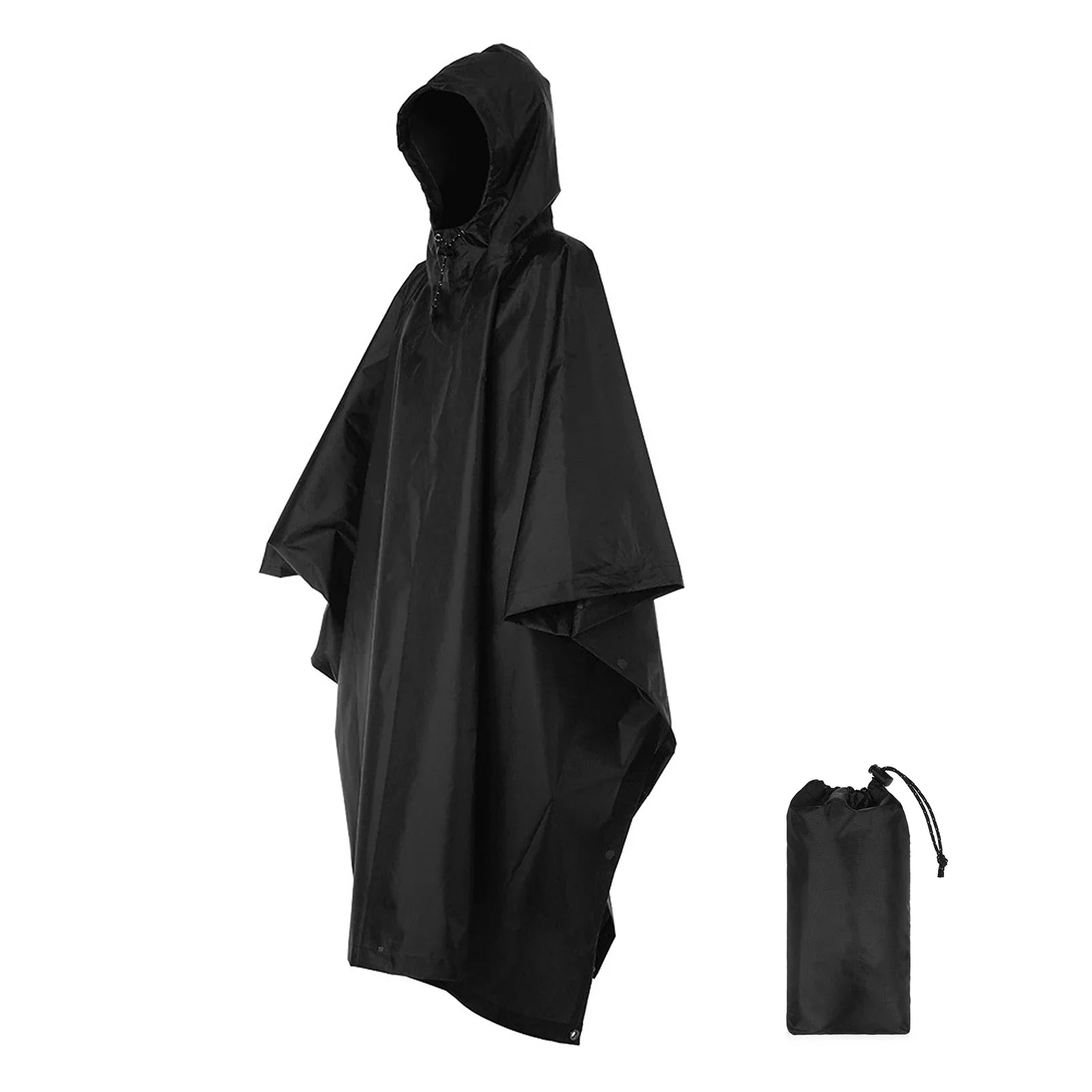 3-in-1 Waterproof Rain Poncho – Lightweight Rain Coat, Picnic Mat, and Sun Shelter