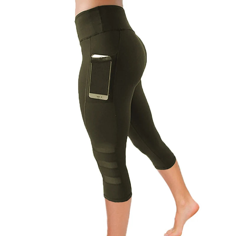 High Waist Seamless Hollow Out Yoga Tights