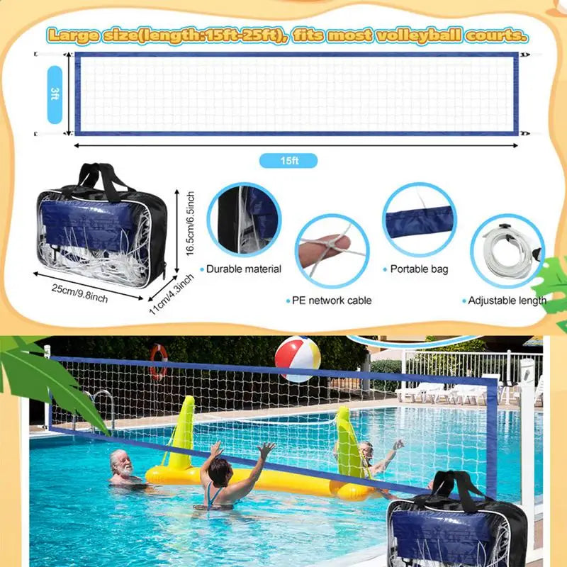 Portable Pool Volleyball Net Replacement