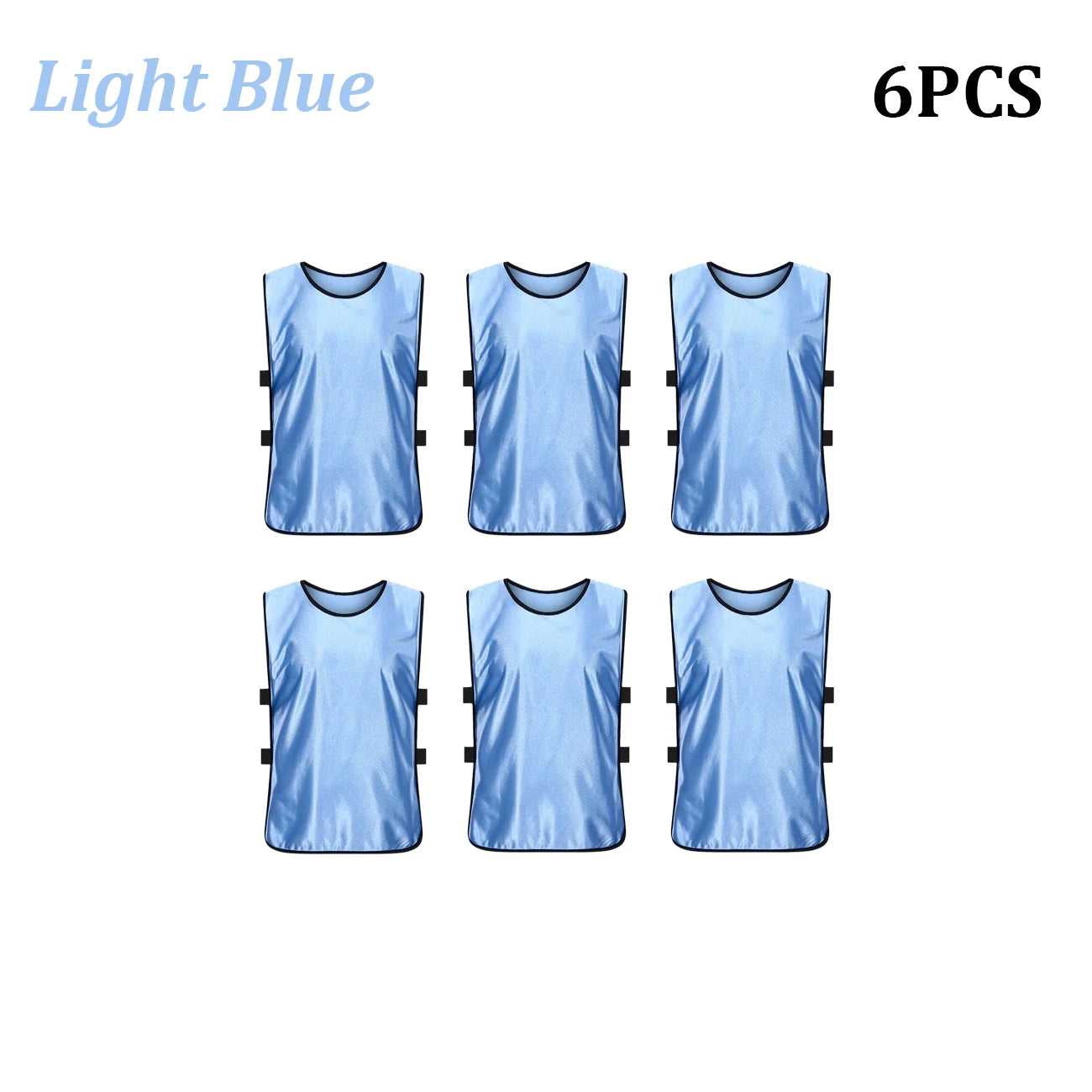 6PCS Soccer Pinnies Quic6PCS Soccer Pinnies – Quick-Dry Team Training Vests for Youth and Adultsk Drying Football Team Jerseys Sports Soccer Team Training Practice Youth Adult Basketball Sports Vest