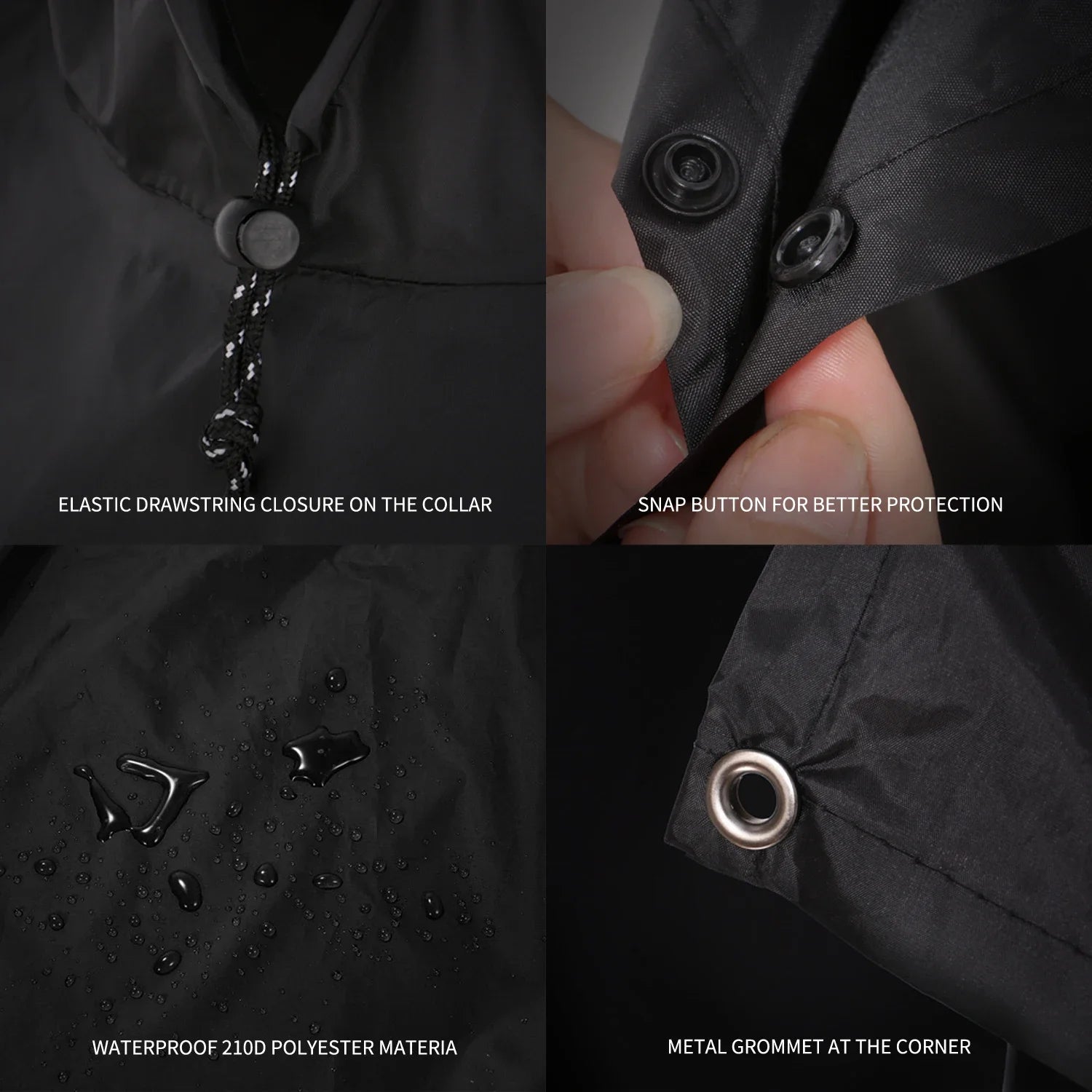 3-in-1 Waterproof Rain Poncho – Lightweight Rain Coat, Picnic Mat, and Sun Shelter