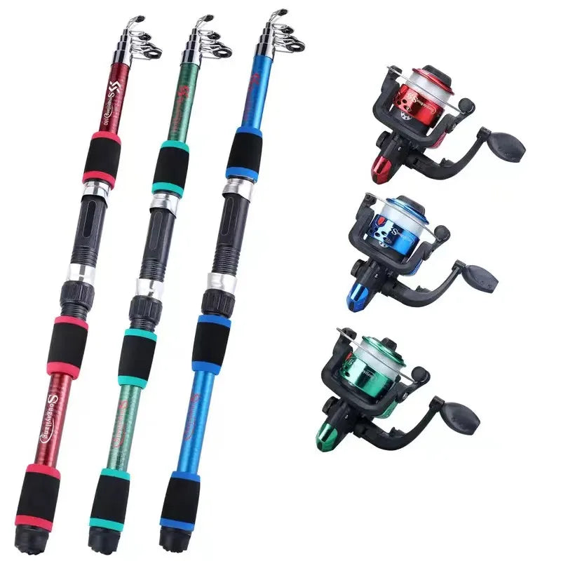 ROOBLINOS Telescopic Fishing Pole Set – Full Kit for Travel and Beginners