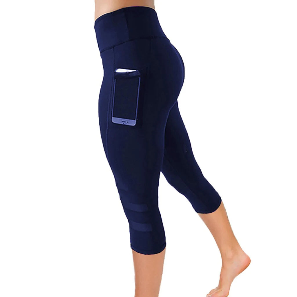 High Waist Seamless Hollow Out Yoga Tights