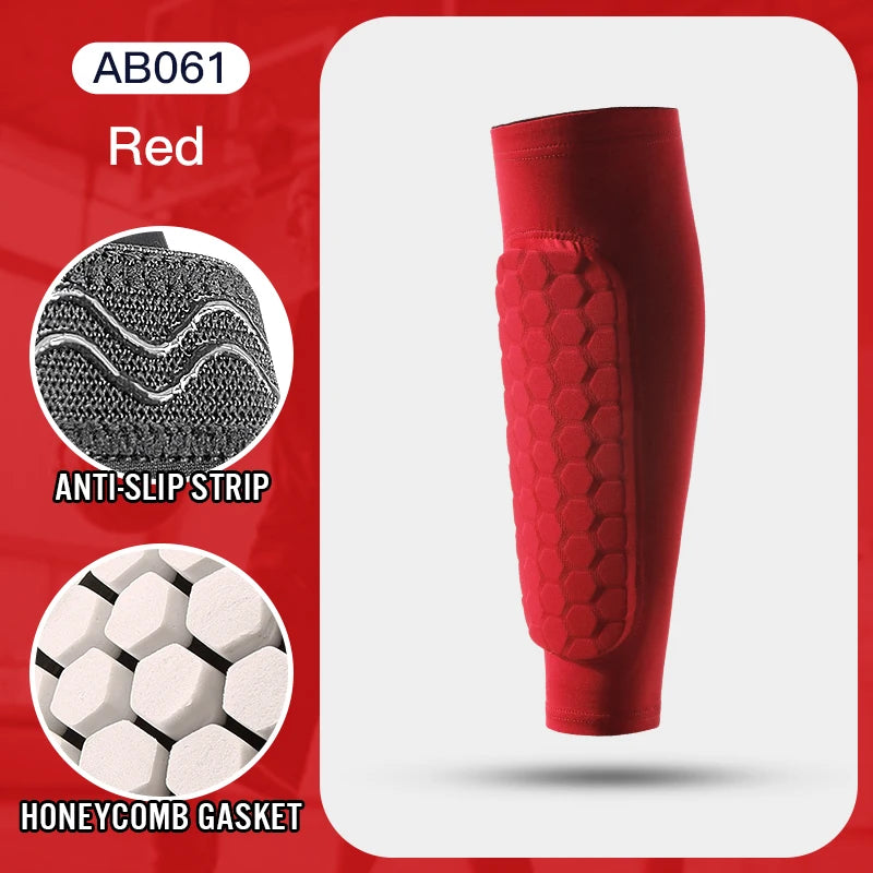 Football Shin Guard Compression Sleeves – Padded Calf Support