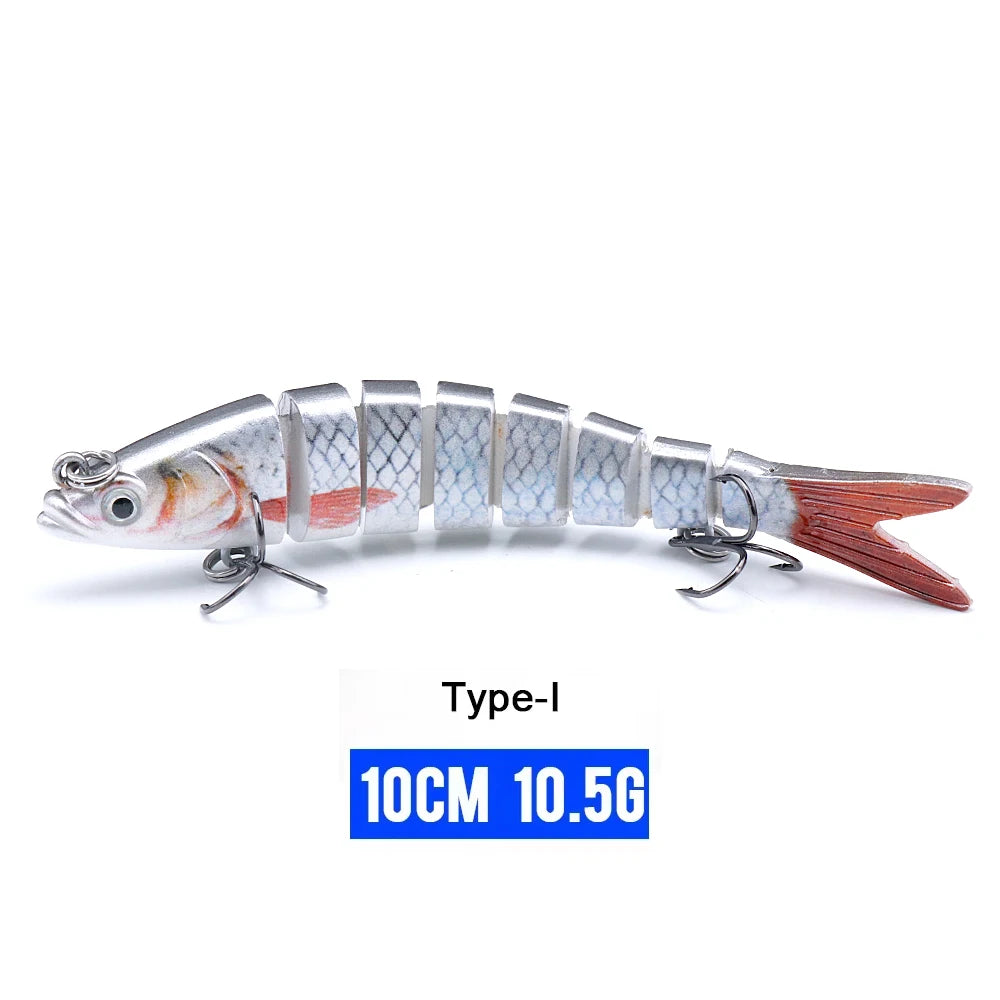 VTAVTA 8-Segment Jointed Crankbait – 10/14cm Sinking Swimbait Lure